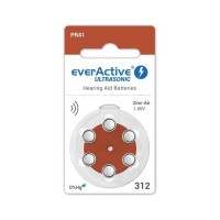 Everactive Ultrasonic 312 PR41 6BL klausos baterijos 6 vnt.
